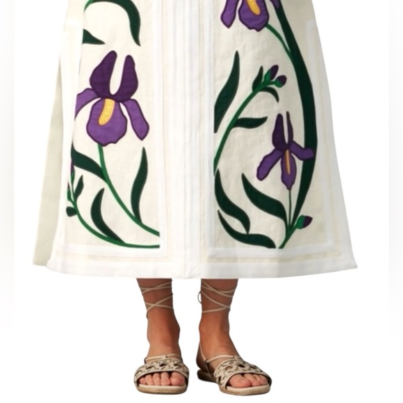 NWT Tory Burch Basket-Weave Espadrille Lave Tie Up Sandals - Picture 2 of 11